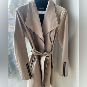 100% Authentic Mackage Trench Coat with Leather Trims